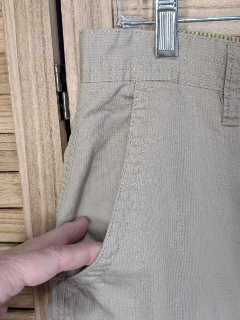 Beverly Hills Polo Club Classic Khaki Casual Shorts - Neutral Beige Size 34